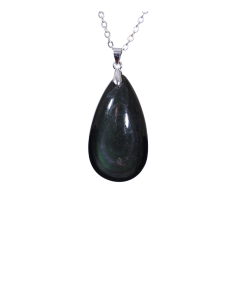 Image d'une pendentif en obsidienne oeil céleste