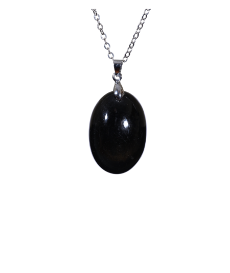 image d'un pendentif en obsidienne noire