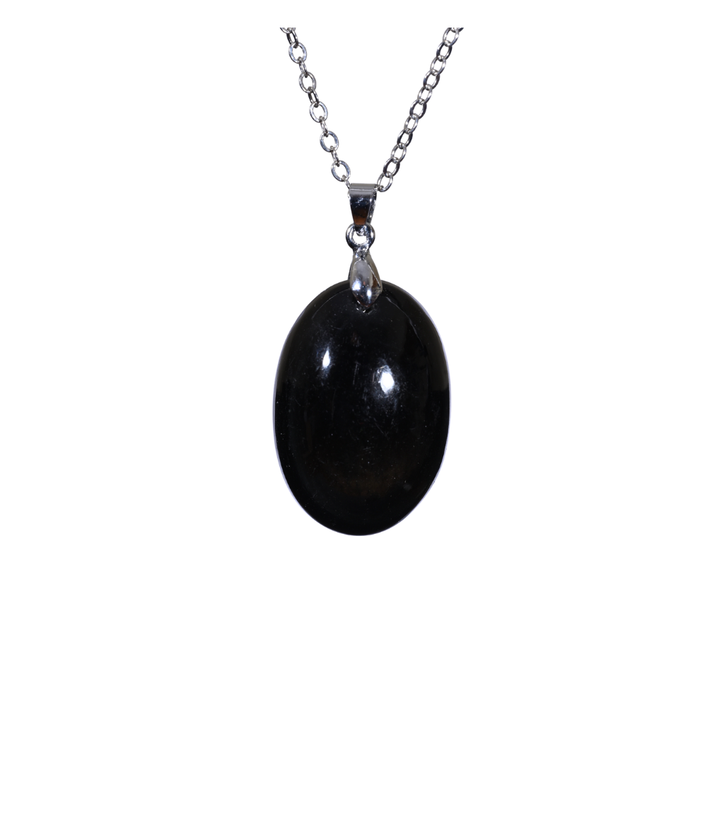 image d'un pendentif en obsidienne noire