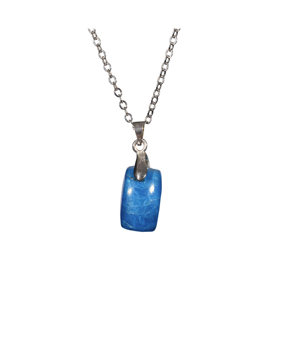Image d'un pendentif en apatite bleue