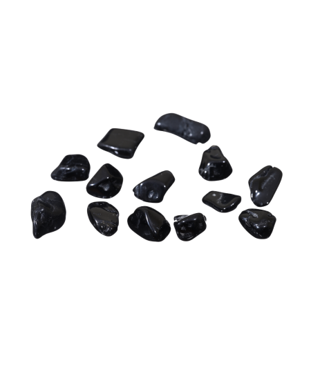 Image de pierres roulées en tourmaline noire