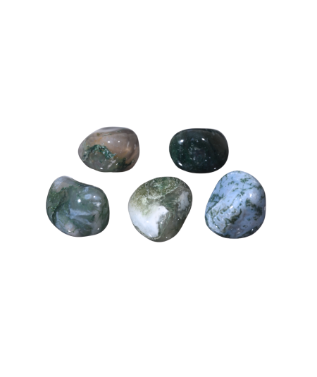 Image de pierres roulées en agate mousse