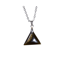 Image d'un pendentif bélière en obsidienne dorée