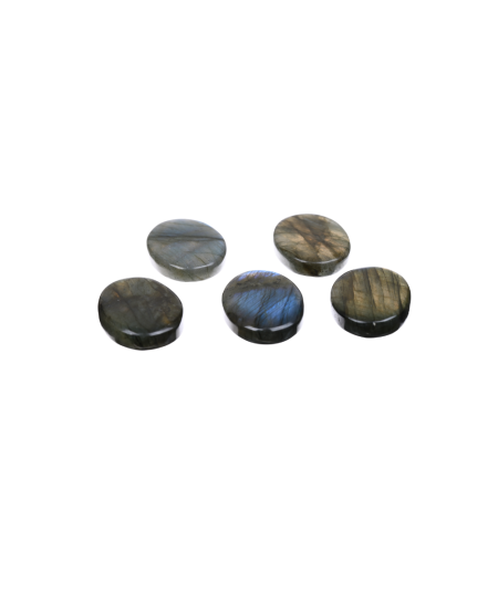 Image de galets plats en labradorite
