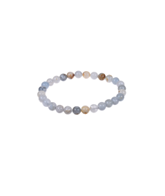 Bracelet boules de 6mm en celestine