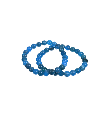 photo de bracelets en apatite bleu