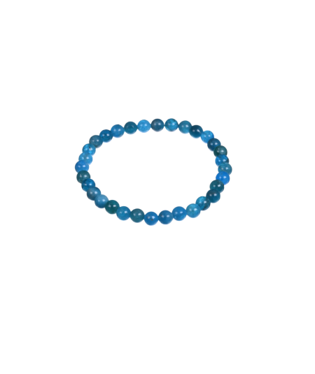 photo d'un bracelet en apatite bleu