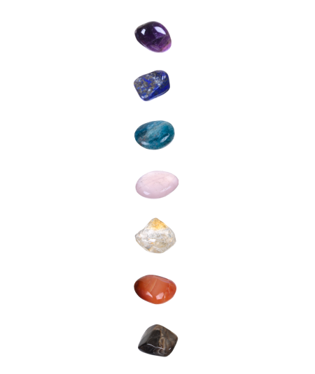 Image des pierres du set 7 chakras