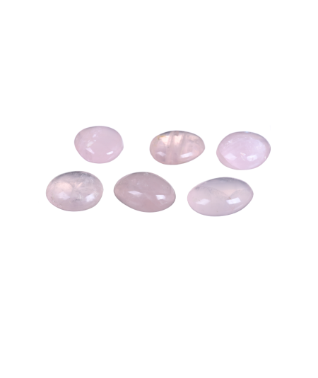 Photo de galets en quartz rose