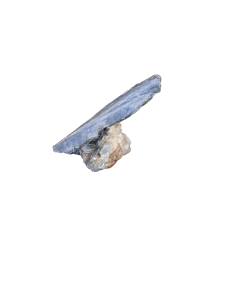 Image d'une pierre brute en cyanite bleue