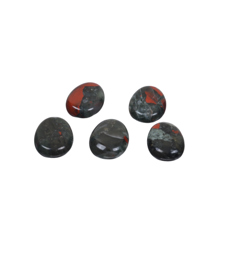 Image de pendentifs en pierre percée en héliotrope (jaspe sanguin)