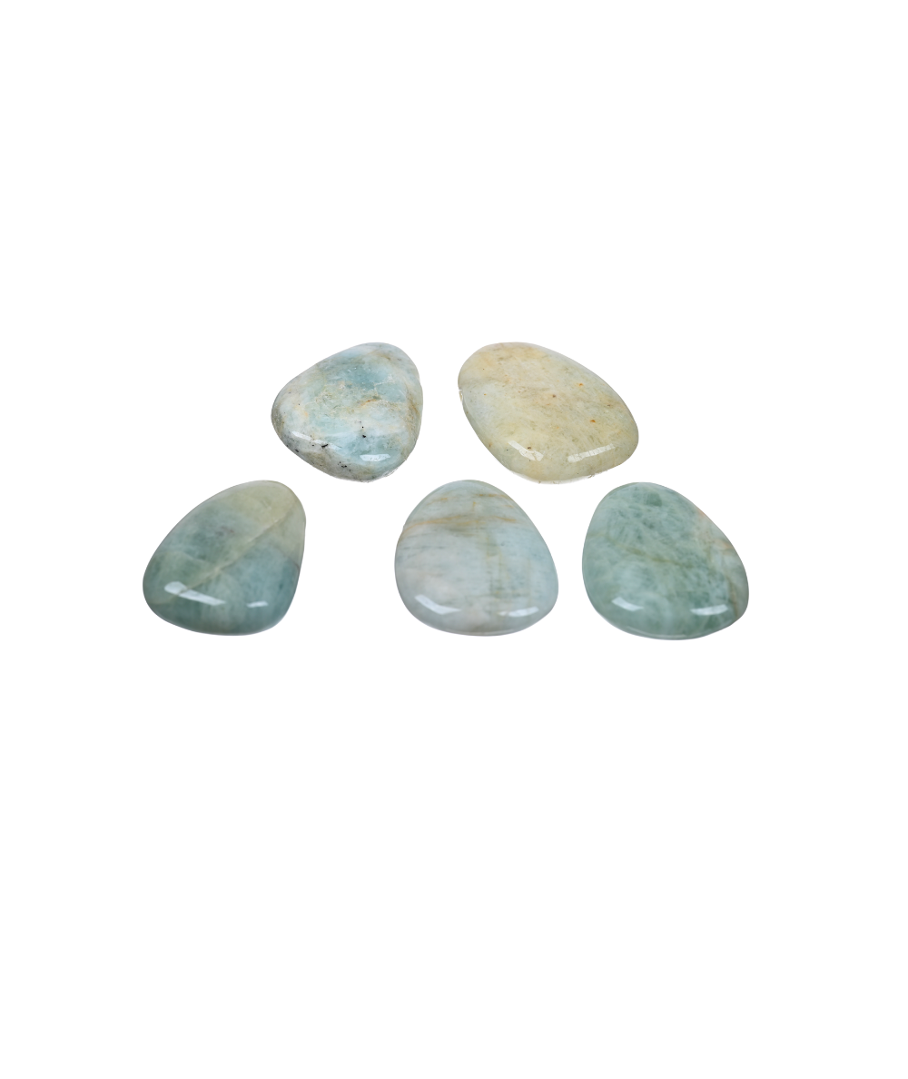 Image de pendentifs en pierre percée en aigue marine