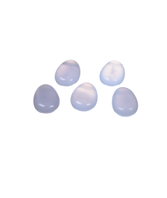 Image de pendentifs en pierre percée en calcédoine bleue