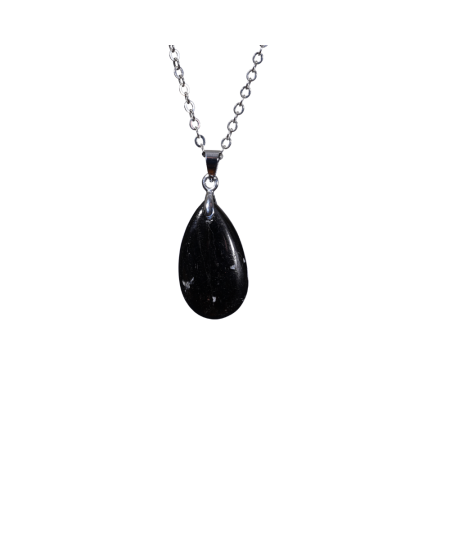 Image d'un pendentif en tourmaline noire