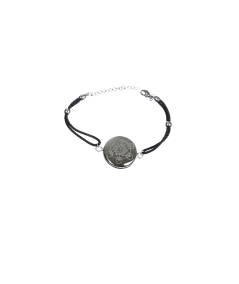 Image d'un bracelet métatron en obsidienne dorée