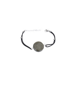 Image d'un bracelet métatron en obsidienne dorée