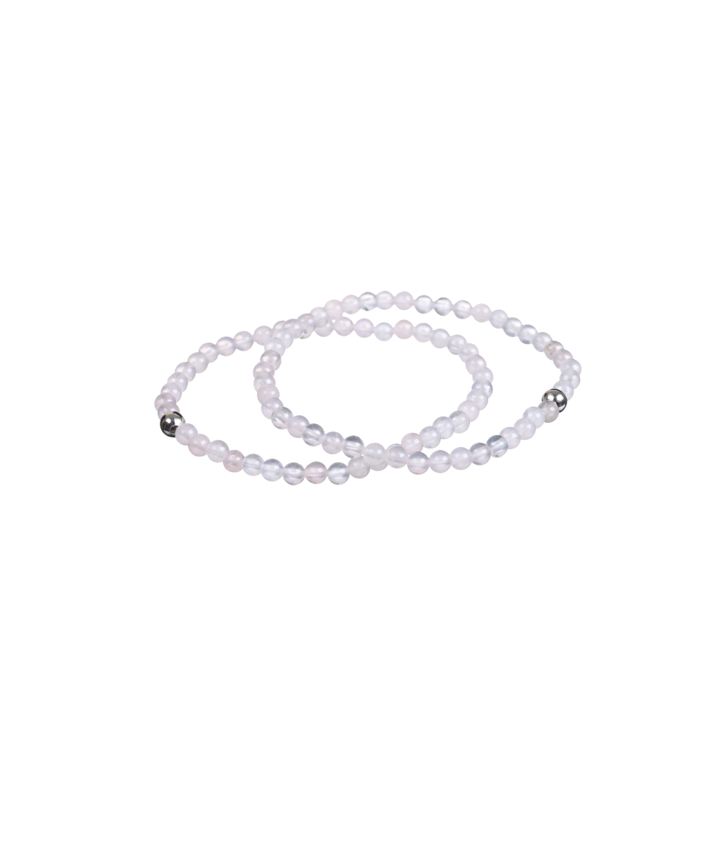 photo de bracelets en quartz rose