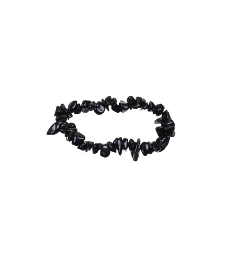 Image d'un bracelet ships en obsidienne noire