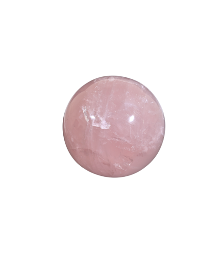 Image d'une sphère en quartz rose