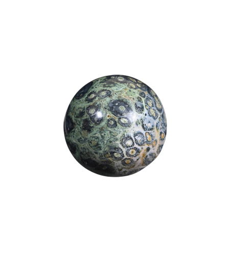 Image d'une sphère en jaspe kambaba