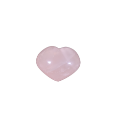 Photo d'un coeur à poser en quartz rose