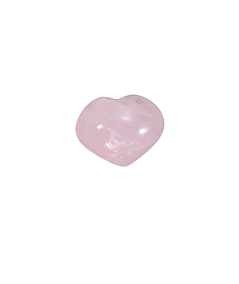 Photo d'un coeur à poser en quartz rose