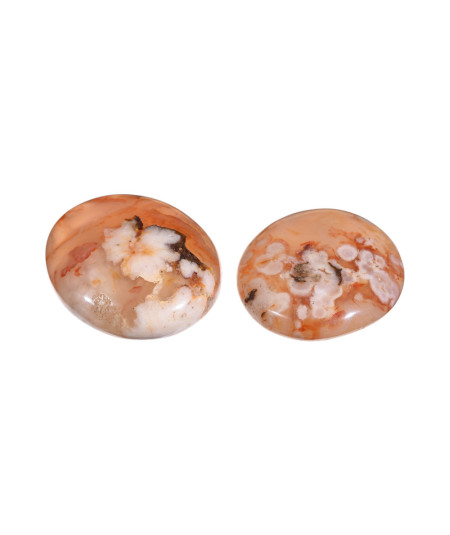 Photo de galets en agate fleur