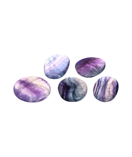 Image de galets plats en fluorite