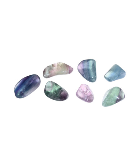 Image de pierres roulées en fluorite
