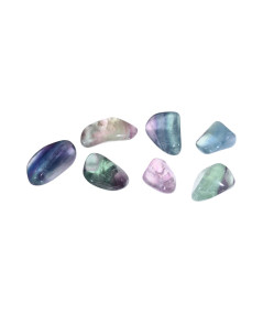 Image de pierres roulées en fluorite