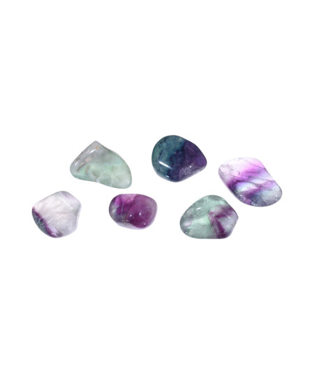 Image de pierres roulées en fluorite