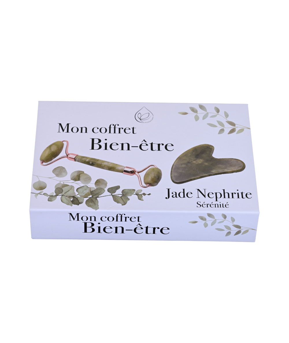 Image du coffret bien être sénérité en jade néphrite