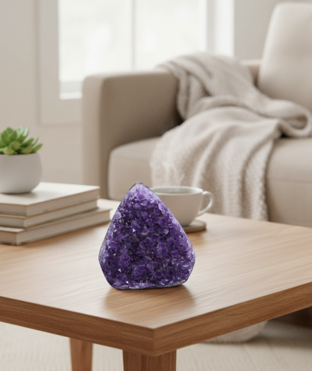 Image d'une géode en améthyste