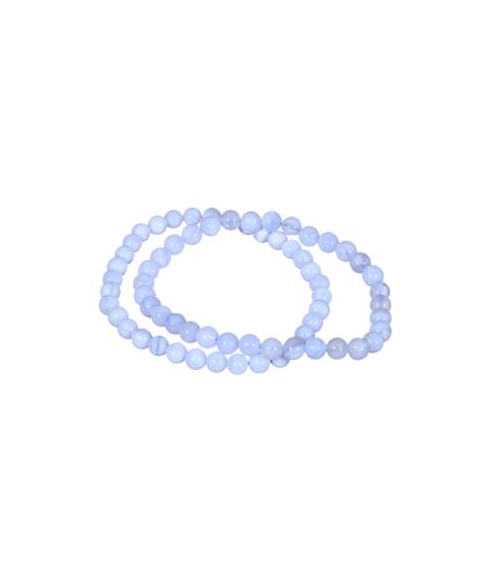 Image de bracelets en Calcédoine bleue