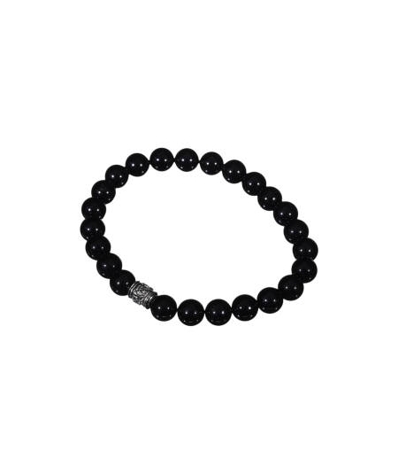 Image d'un bracelet en Tourmaline noire