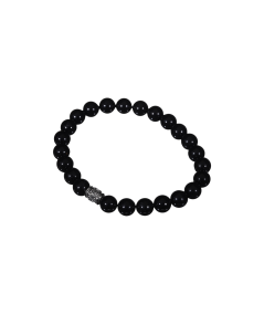 Image d'un bracelet en Tourmaline noire