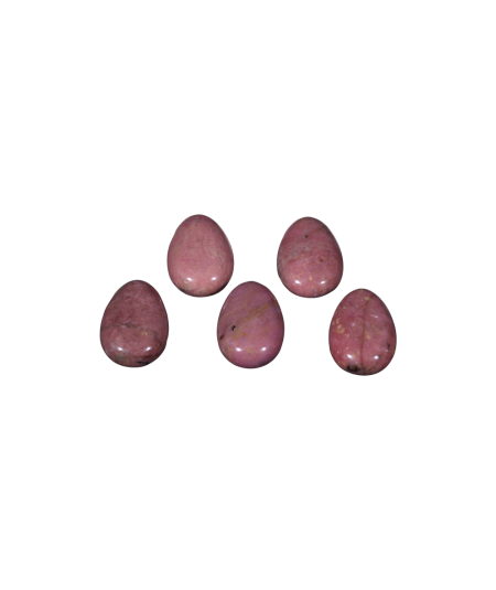 Image de pendentifs en pierre percée en rhodonite