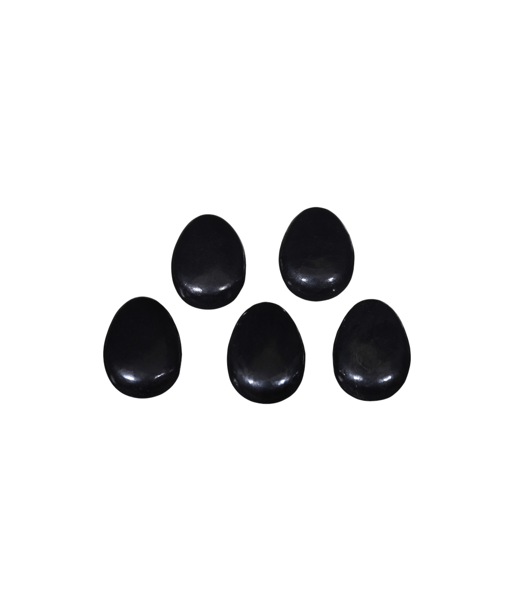 Image de pendentifs en pierre percée en shungite