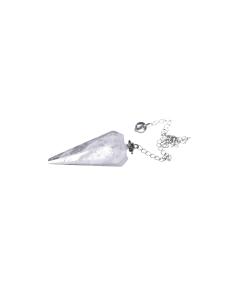 Pendule Cristal de roche 6 faces | Radiesthésie | Cristal Forest