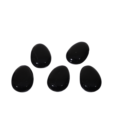 Image de pendentifs en pierre percée en tourmaline noire