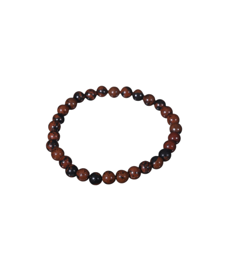 Image d'un bracelet boules en Obsidienne Mahagoni (acajou)