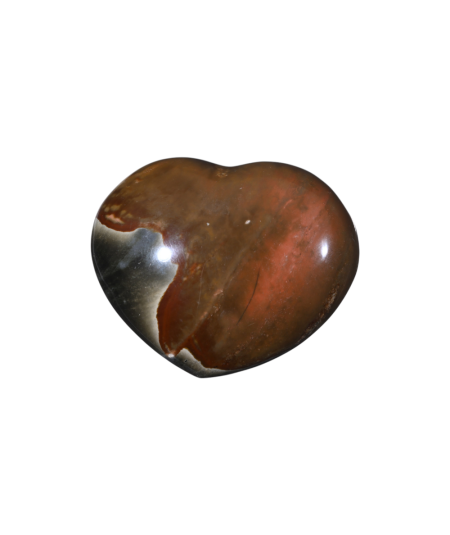 Photo d'un coeur à poser en jaspe polychrome