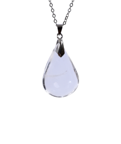 Image d'un pendentif goutte en cristal de roche