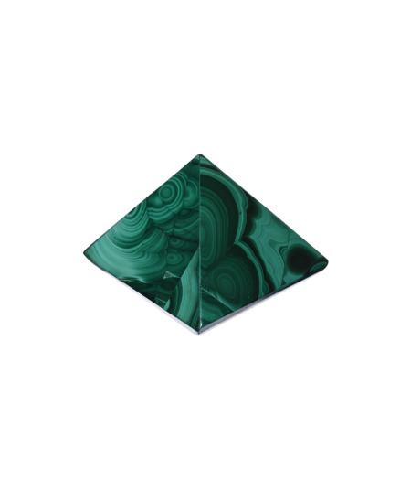 Pyramide en malachite | Pièce unique | Cristal Forest