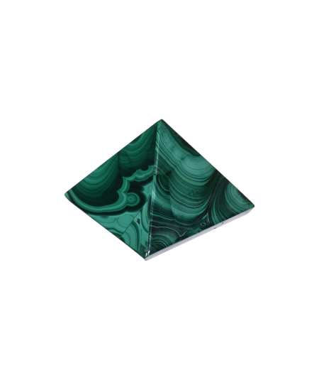 Pyramide en malachite | Pièce unique | Cristal Forest