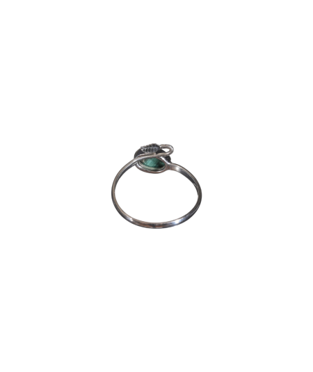 Image d'une bague réglable en malachite