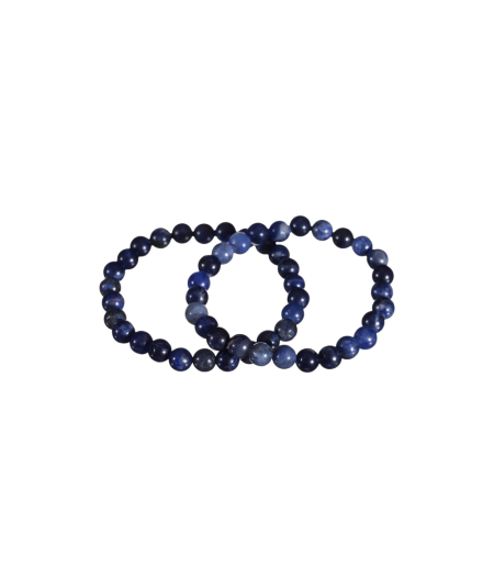 Image de bracelets boules enfant en sodalite