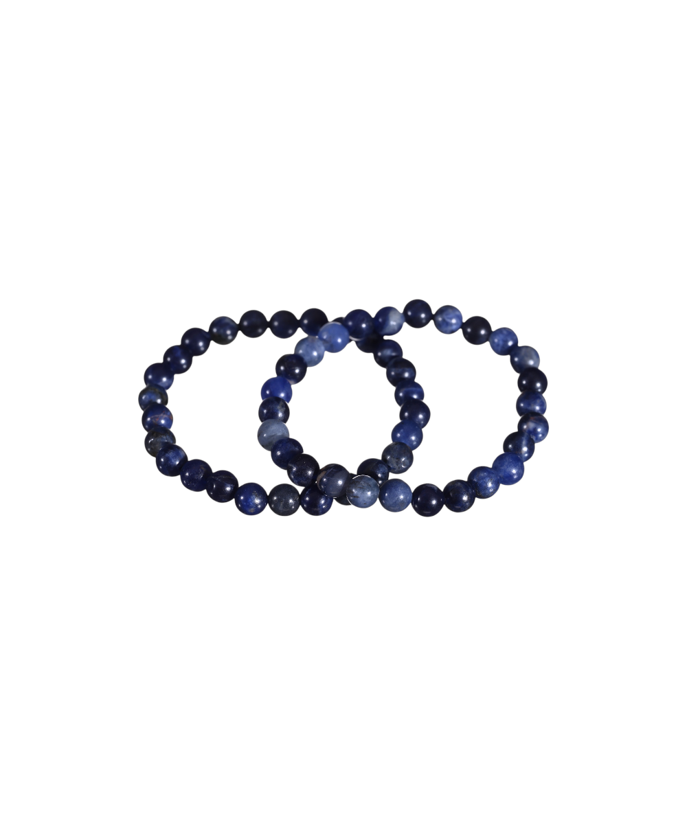 Image de bracelets boules enfant en sodalite