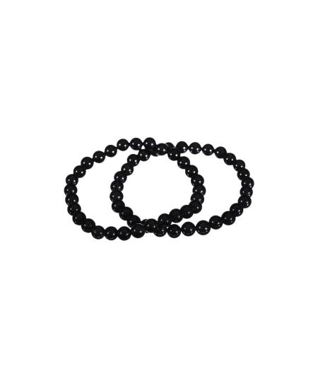 Image de bracelets en Tourmaline noire