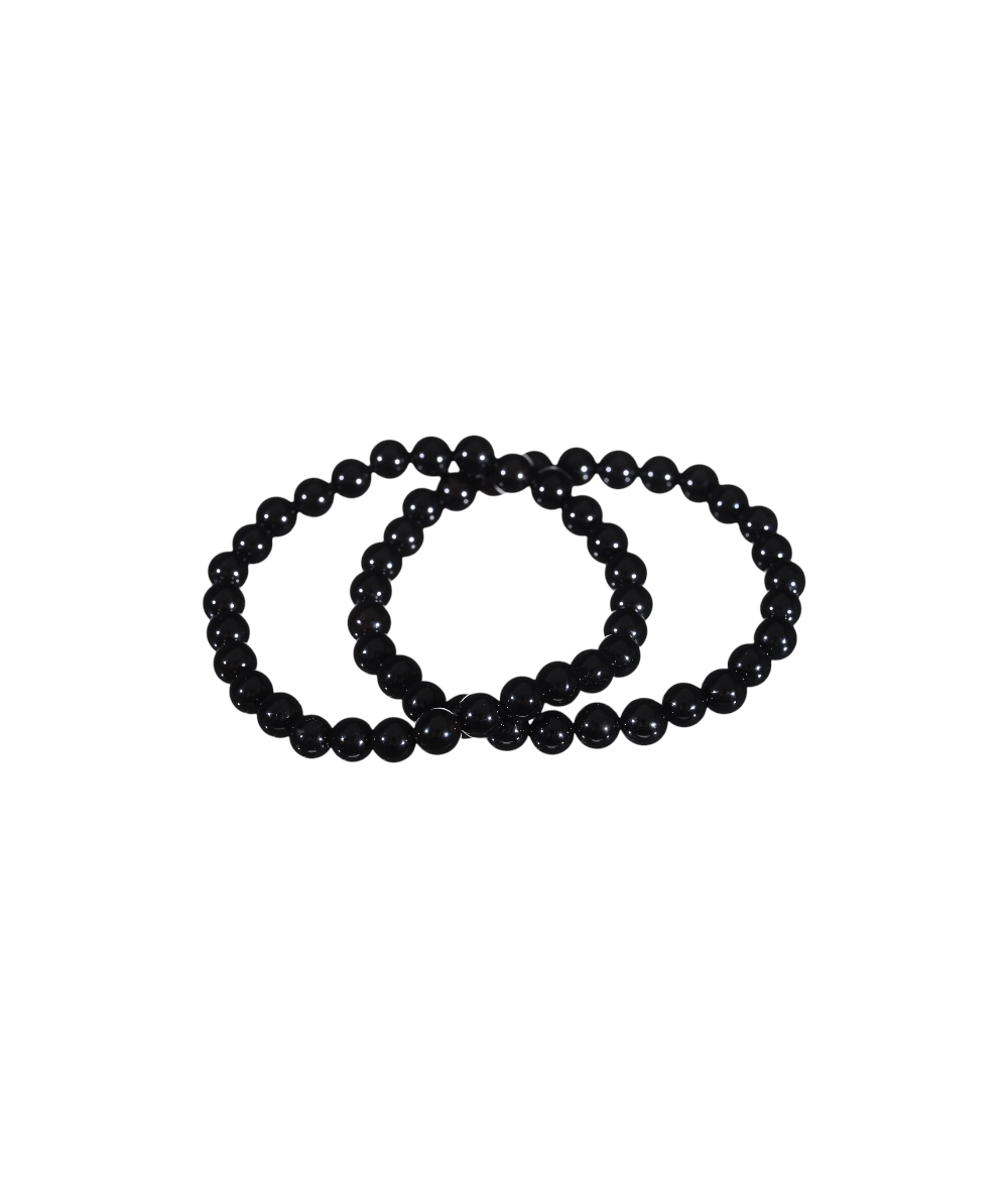 Image de bracelets en Tourmaline noire